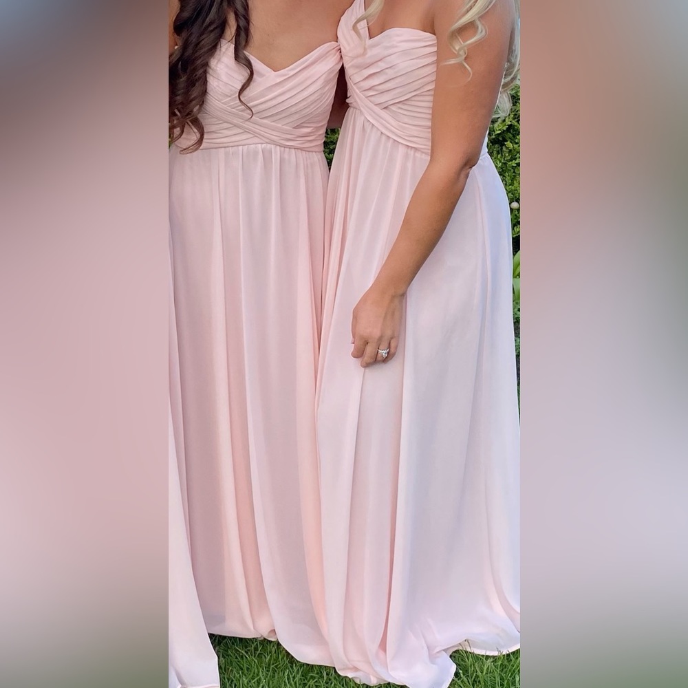 Amsale light pink gown, size 10